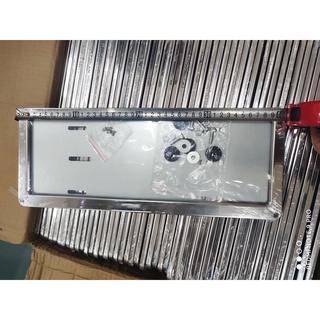 ¤◈ready stock COD Car Plate Number Cover Pure Stainless Steel Frame Protector/car plate cover