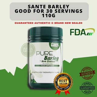 ◄❒∋AUTHENTIC Sante pure barley canister with halal