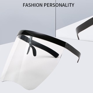Oversized frameless peep proof sunglasses for men and women windproof and dustproof full face mask high quality glasses