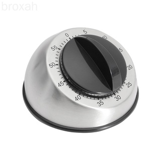 Cooking Wind Up Timer 60-Minute Kitchen Bell Alarm Clockwise Mechanical Countdown Timer Stainless Steel broxah (1)