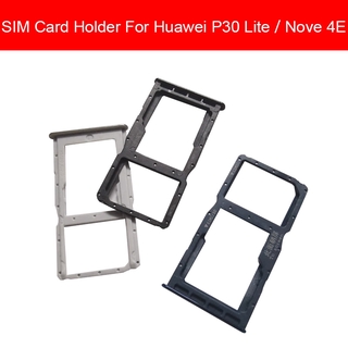 Memory & SIM Card Tray Holder For Huawei P30 LITE P30LITE NOVE 4E MAR-LX1M MAR-LX2J Sim & Micro Sd Card Reader Slot Parts