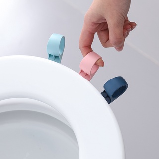 seat cover℗✿Toilet lid Opener Anti-dirty hands home sitting stickers handle Unpluse the toilet ring