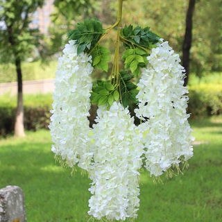 Artificial Wisteria Flowers Vine Fake Silk Wisteria Garland Hanging Flowers for Wedding Garden Home Party Decorations