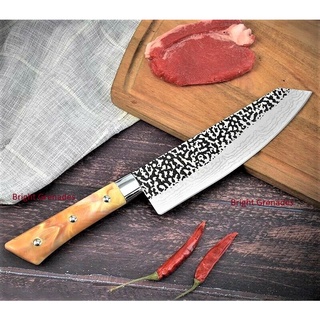 7 inch Professional Damascus Kitchen Knife Stainless Steel Chef Knife Wooden Design Handle Kutsilyo