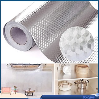 ❀BO❀Aluminum Foil Self Adhesive Waterproof Wallpaper Kitchen (1)