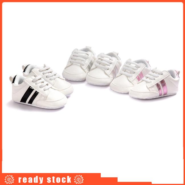 LY【COD】Baby Girls Boys First Walkers Soft Sole Non-slip Shoes PU Leather Infant Sports Shoes Sneakers for (3)