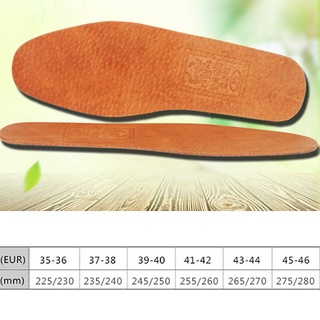 insole for men❃♫❤♫1Pair breathable leather insoles women men ultra thin deodorant shoes inso