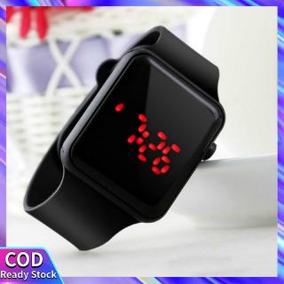 Student electronic watch led sports silicone watch
