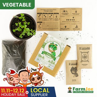Growing Kit PECHAY • Seedling Kit • Seed Starting Kit • Grow Kit • FarmJoe