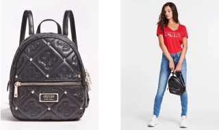 Guess backpack leather material with dustbag
