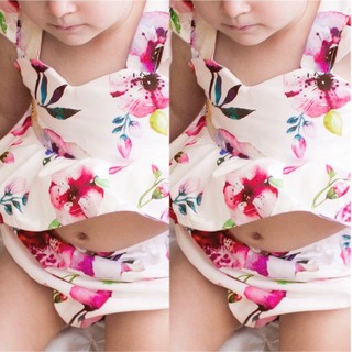 littlekids 2pcs Cute Toddler Infant Baby Girls Flower Tops+ (2)