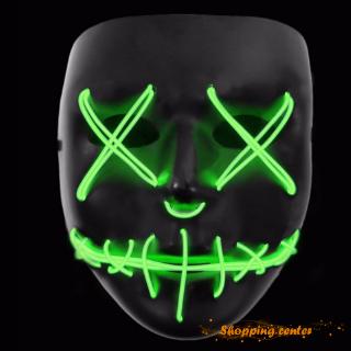 Light Up Purge Mask Stitched El Wire LED Halloween Rave (6)