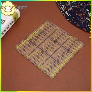 DIY Square Patchwork Feet Tailor Yardstick Cloth Cutting Rulers Sewing Tool