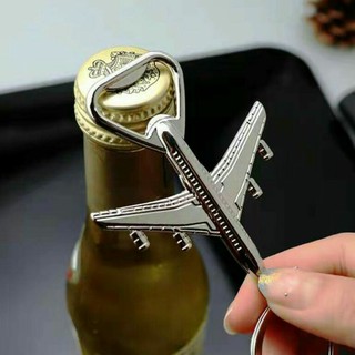 Metal Air Plane Bottle Opener Key Chain