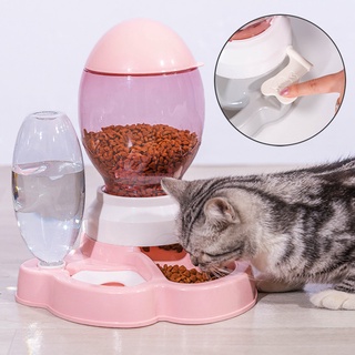 Pet Dog Puppy Cat Automatic Feeder Bowl for Dog Drinking Water Bottle Kitten Bowls Food Feeding Cont