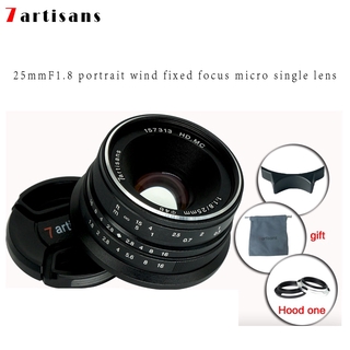 7artisans 25mm f1.8 Prime Lens to All Single Series for E Mount Canon EOS-M
