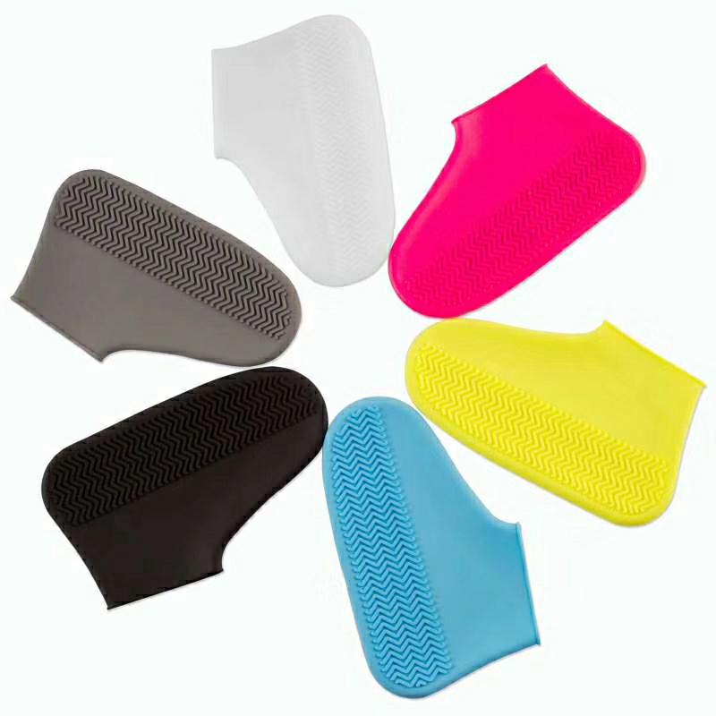 [Ready Stock] 1 Pair Anti-Slip Waterproof Reusable Sock Covers Silicone Snow Shoe Rain Boot (8)