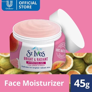 ►﹉St.Ives Bright and Radiant Hydrating Gel Pink Lemon and Peach 45g