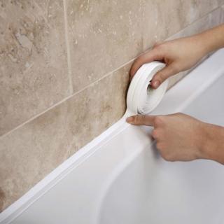 3.2M Bathroom Bath Sealing Strip Tape White PVC Self Adhesive Waterproof Wall Sticker for Kitchen (2)