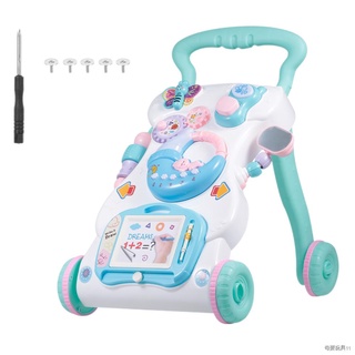 ❁▨High Quality Baby Walker Toys Multifuctional Toddler Trolley Sit-to-Stand ABS Musical Walker for T
