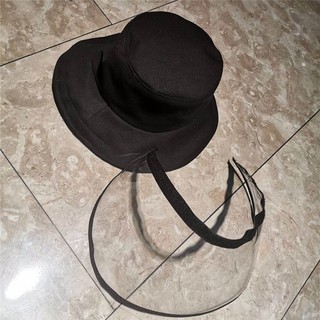 Remove Protective Cover Fisherman's Hat Anti-dust Anti-fog Anti-saliva Black Cap Accessories (6)