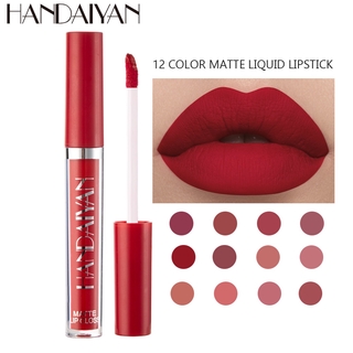 Women Makeup Lip Matte Liquid Lipstick Long Lasting Nude Velvet Lip Gloss Waterproof Red Lip Pigment Oil Cosmetics