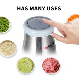 Stainless Steel Food Processor Electric Meat Grinder Electric Meat Mincer Household Food Chopper (2)