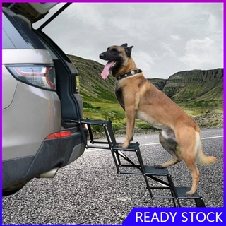FL⭐Ready COD⭐Portable Dog Car Step Stairs Ladder Folding Pet Ladder Ramp for Trucks SUVs High Bed Indoor Outdoor