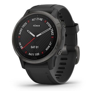 Garmin Fenix 6S Sapphire Smart Watch - [carbon gray DLC with black band]