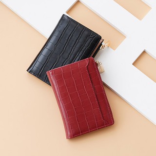 ゕ❄2021 new short wallet female niche design Summer small wallet students simple folding coin wallet (1)