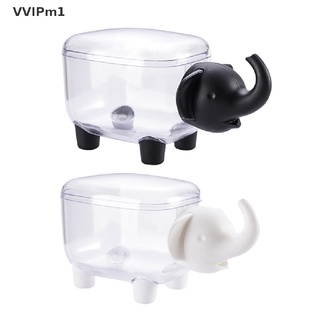 VVPH Novel Elephant Cotton Swab Storage Box Cute Toothpick Holder Case Home Organizer Fad (5)