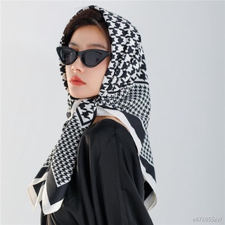 Lace shawl❄﹉Luxury Brand Square Scarf Hijab Women Twill Silk Bandana Muffler Muslim Headband Shawl W