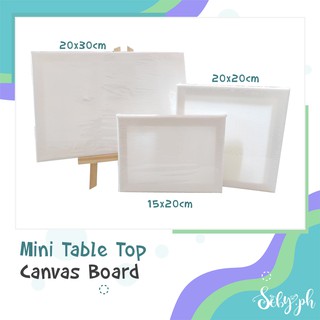 SOBY PH Mini Tabletop Canvas Board White Mini Artist Canvas Art Board Oil Paint Board