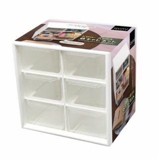 mini muji-like multi-purpose 6 drawer organizer minimalist storage