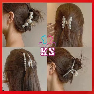 Korean elegant pearl claw clip hair clip clamp Hair Pin hair accessory