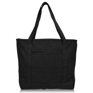 High Quality Black Cotton Canvas Shopping Tote Bag (Exclusive Edition)