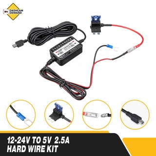 12-24V To 5V 2.5A Car Dash Cam Charger Adapter Hard Wire Kit (1)