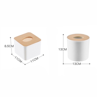 Removable mini tissue box with wooden lid Solid Wood Napkin Holder Square Shape Wooden Plastic Tissue Box Case Home Kitchen Paper Holdler Storage Box Accessories (6)