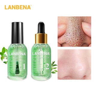 LANBENA Green Tea Blackhead Remover Nose Mask Pore Strip Peeling Acne Treatment Pore minimizer