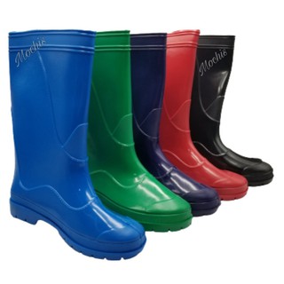 Ladies 'Camel' Plain solid color Waterproof Rain boots in PVC material (Asstd colors)