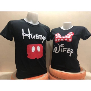 Hubby & Wifey Couple Shirt for Him & Her (One pair)