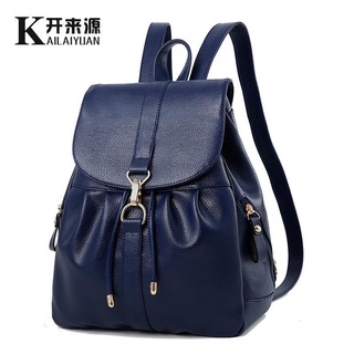 40/50/60-year-old large-capacity mother backpack female 2019 new middle-aged lady soft leather trave