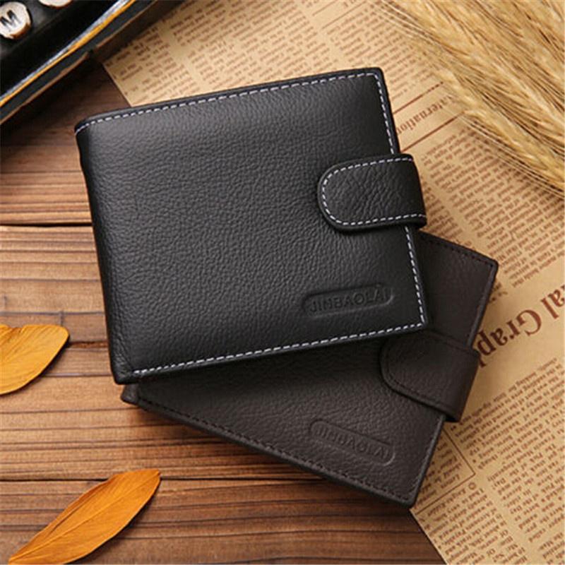 YHC-Men's Luxury Soft Leather Bifold ID Credit Card Holder