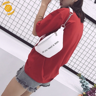 [LUCKY]Korean Shoulder Bag Handbag Women Sling Bag Tote Bag Beg Chain PU Fanny Pack Waist Bag