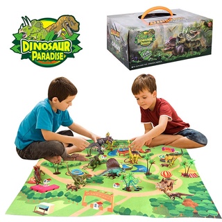 Kids Dinasour Jurassic World Dinosaur Toy Set Tyrannosaurus Rex Dinosaur Animal Toy Children Birthda