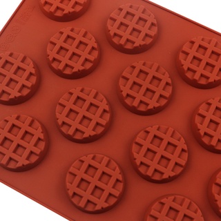 round cookie mold 18 waffle silicone mold chocolate mold DIY cake decoration ice mold (2)