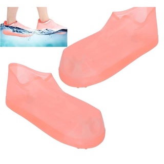 WATERPROOF PINK SHOE COVER SIZE(31-40)