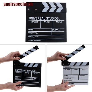 【Special】Director video acrylic clapboard dry erase tv film movie clapper board slate rzcH