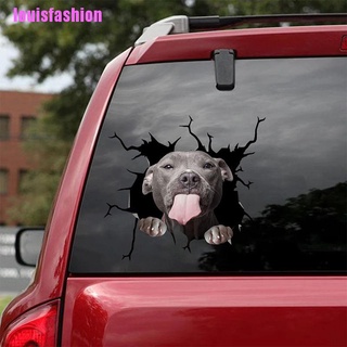 LFPH Pig Crack Car Sticker Dog Animals Pet Funny Puppy Lover Decorations Decoration LOU
