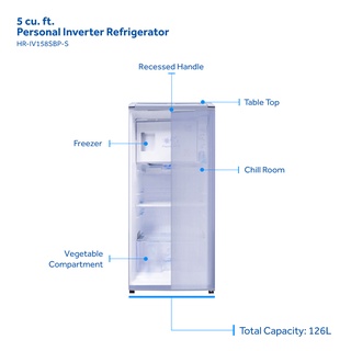 Haier HR-IV158SBP-S 5.0 cu. ft. Fast Cooling Inverter Single Door Refrigerator (Hairline Silver) (3)